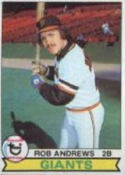 1979 Topps Baseball Cards      034      Rob Andrews